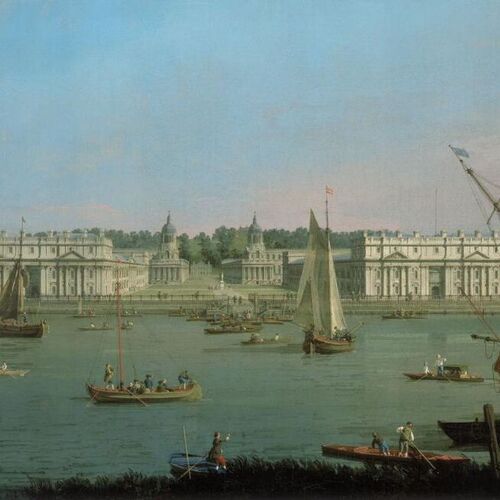 London: Greenwich Hospital from the North Bank of the Thames