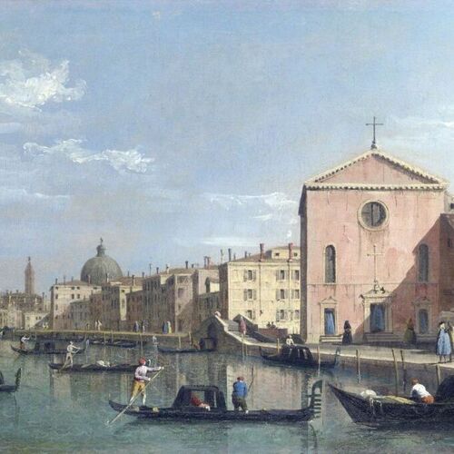 Venice: Upper Reaches of the Grand Canal facing Santa Croce