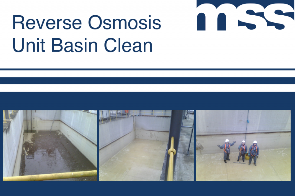 Reverse Osmosis Unit basin clean