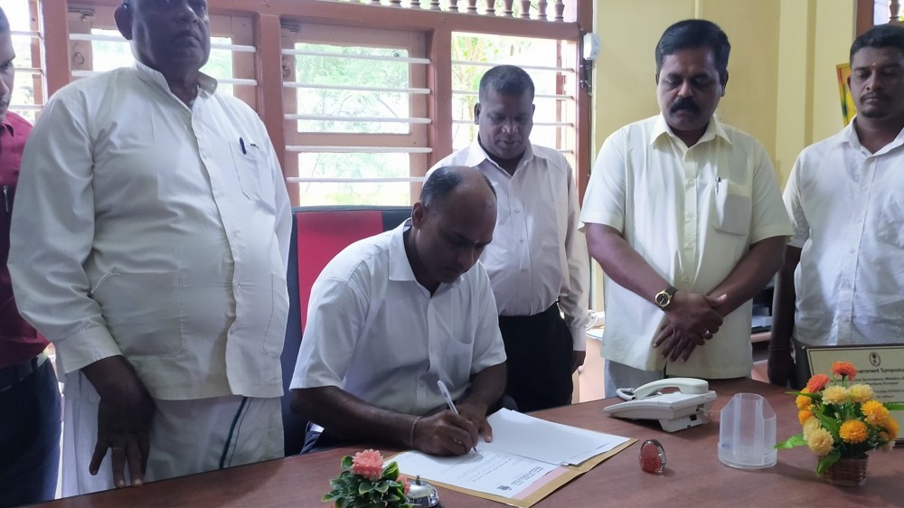 கிளிநொச்சி - பூநகரி புதிய தவிசாளர்