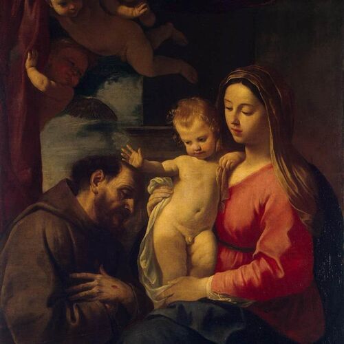 Virgin and Child with St Francis of Assisi