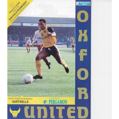 Oxford United Home Football Programmes