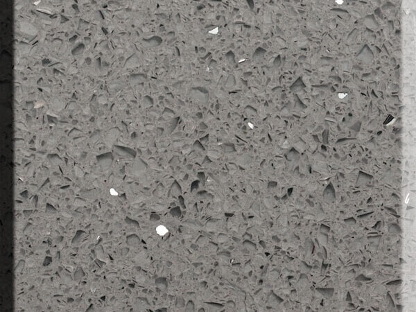 Grey Mirror flecks quartz kitchen worktop - Mtstones Ltd