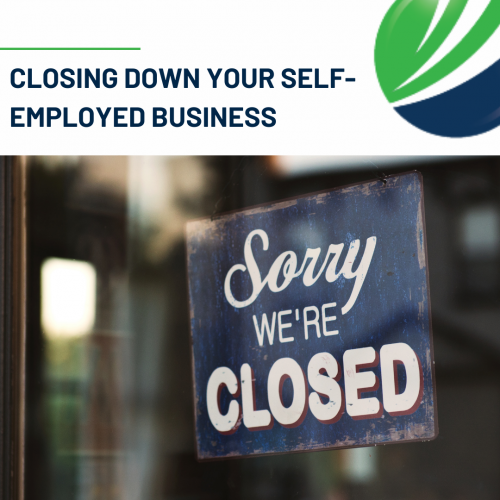Closing down your self-employed business
