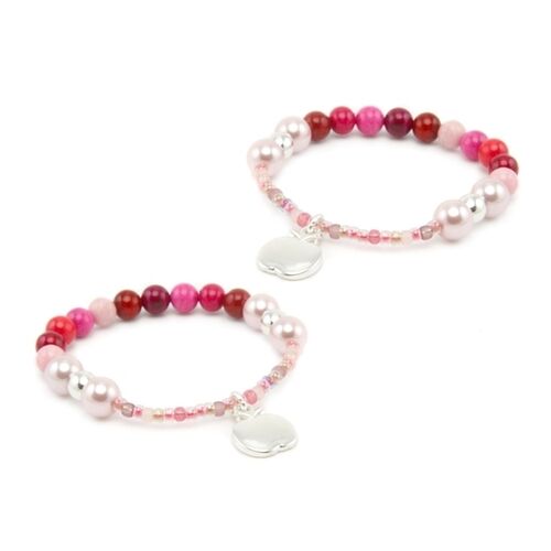 Berries Beaded Bracelet Kit Raspberry (Makes 2)