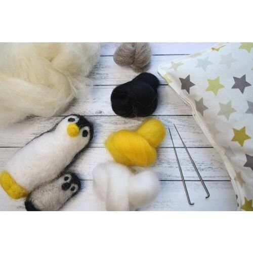 Penguin & Chick Needle Felting KIt