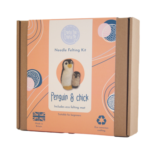 Penguin & Chick Needle Felting KIt