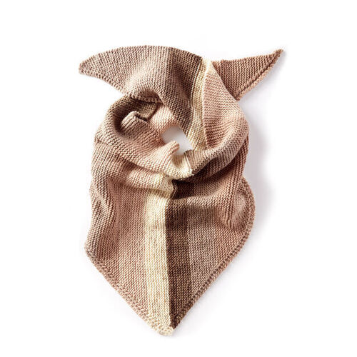 Caron Cake Triangle Knit Shawl Pattern