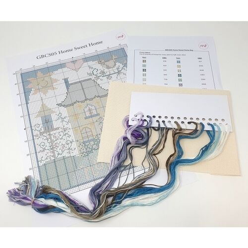 Folk Art - Home Sweet Home - Cross Stitch Kit