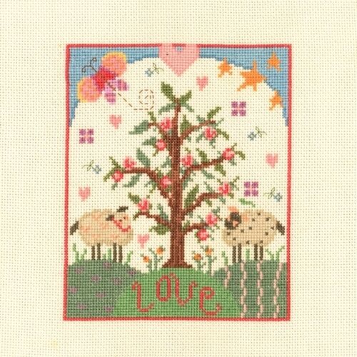 Folk Art - All Ewe Need Is Love - Cross Stitch Kit