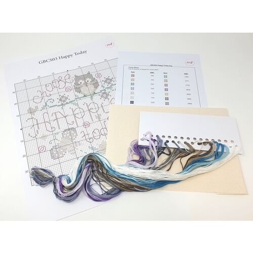 Folk Art - Happy Today - Cross Stitch Kit