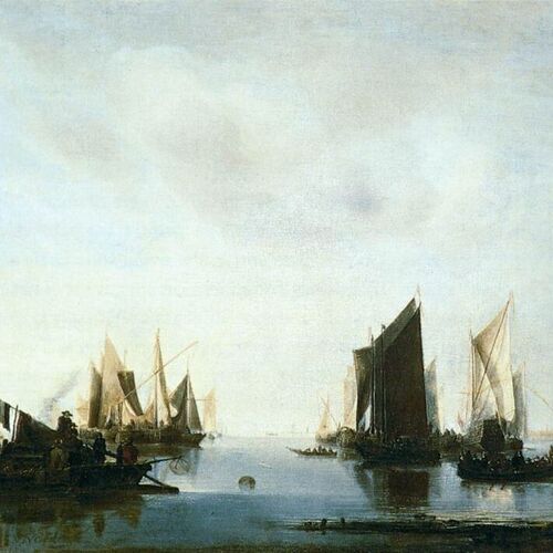 Seascape with Sailing Boats