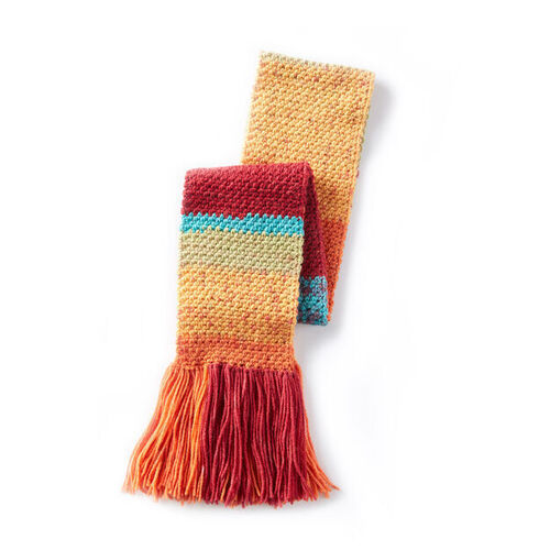 Caron Cake Simple Texture Crochet Scarf Pattern