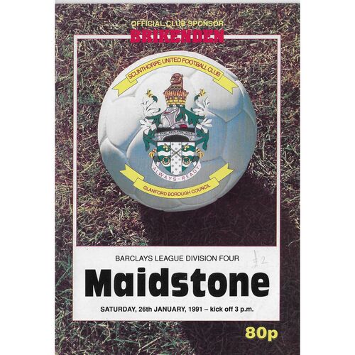 Maidstone United Away Football Programmes