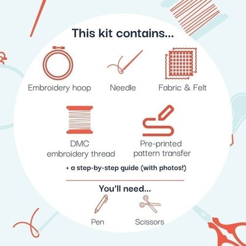 Rabbit Embroidery Kit