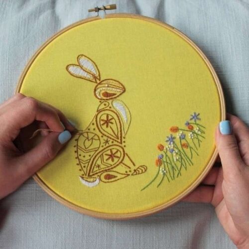 Rabbit Embroidery Kit