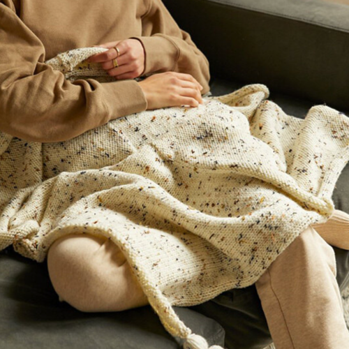 DMC Mindful The Quiet Time Blanket Knitting Kit