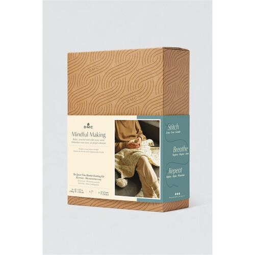 DMC Mindful The Quiet Time Blanket Knitting Kit