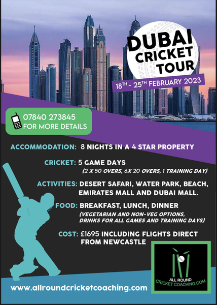 **Fantastic cricketing opportunities**