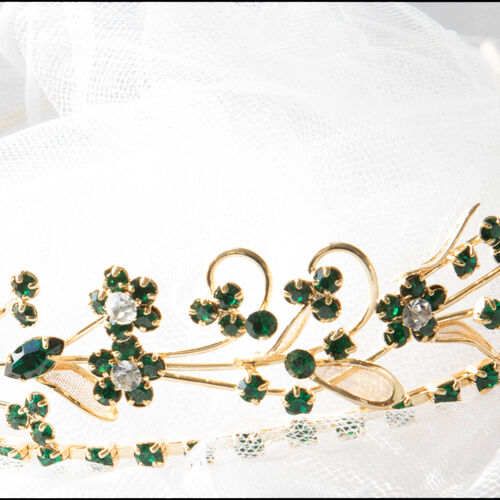 Emerald Green Crystal Tiara