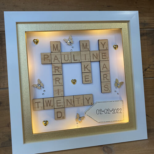 Anniversary Scrabble Word Art