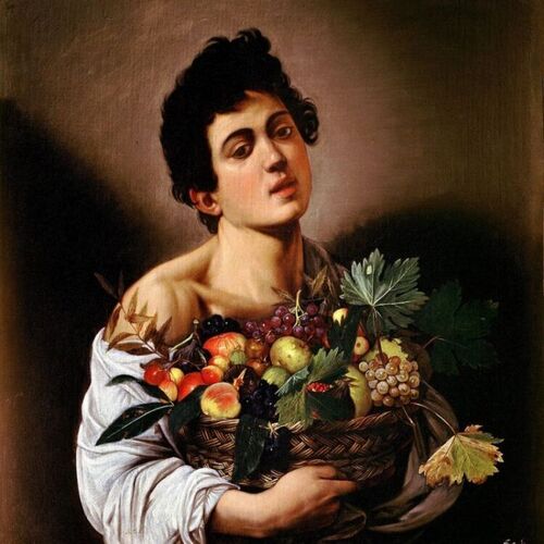 Boy with a Basket of Fruit
