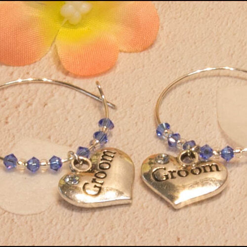 Groom & Groom Wine Glass Charms