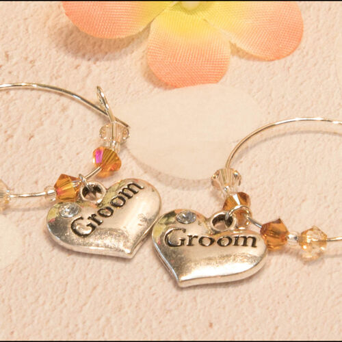 Groom & Groom Wine Glass Charms