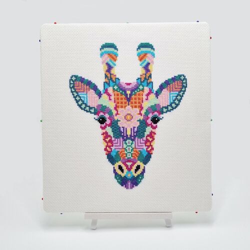 Mandala Giraffe Cross Stitch Kit