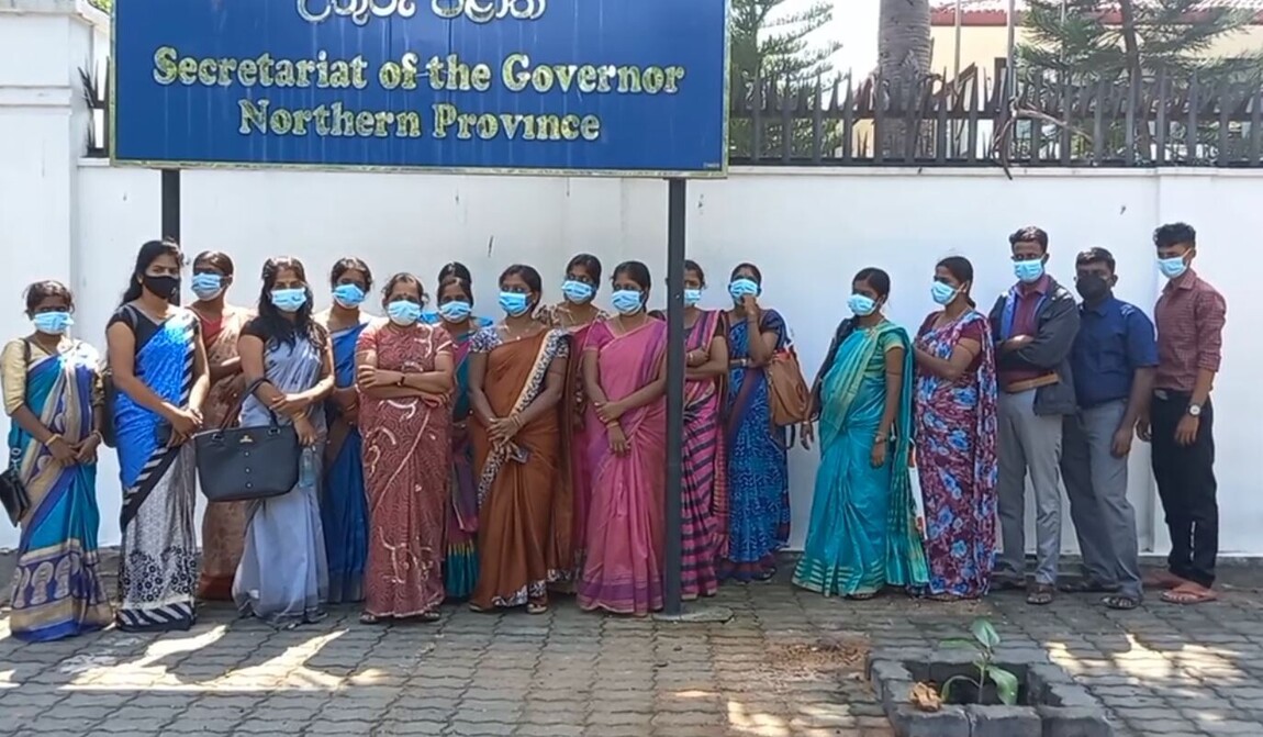 தொண்டர் ஆசிரியர்களின்  கவனவீர்ப்பு நடவடிக்கை