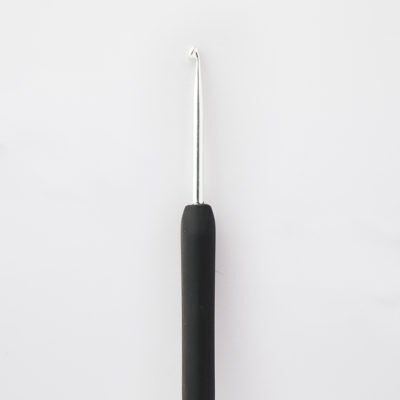 Knit Pro Steel Crochet Hook with Gold Tip & Soft Grip Handle