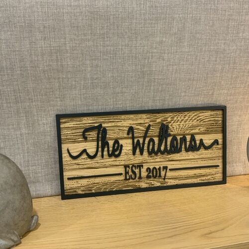 Rustic Wall Decor | Custom Name Sign | Personalised Family Sign | Established Sign