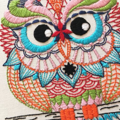 Owl Embroidery Kit