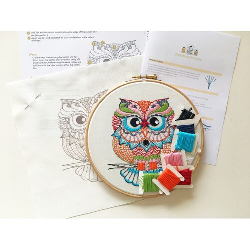 Owl Embroidery Kit