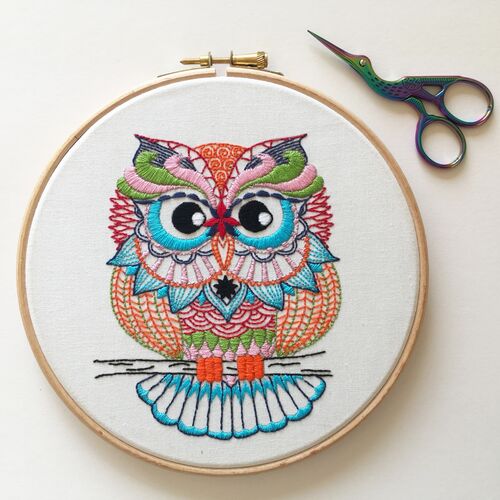 Owl Embroidery Kit