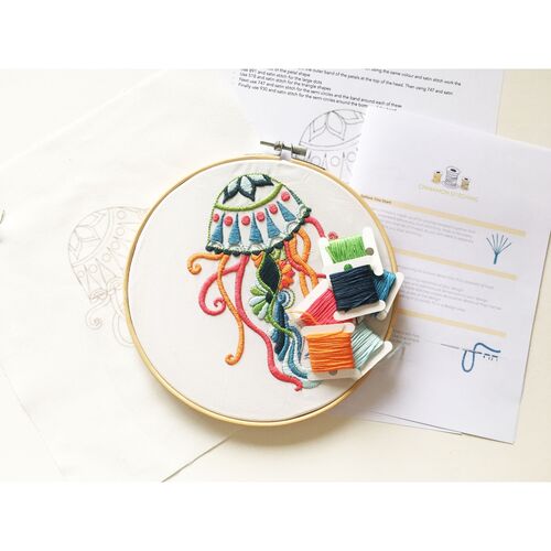 Jellyfish Embroidery Kit