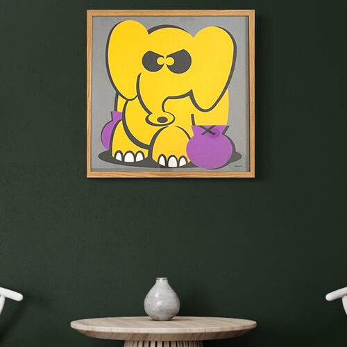 'Boxing Elephant' Picture