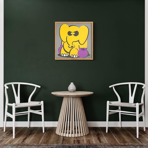 'Boxing Elephant' Picture