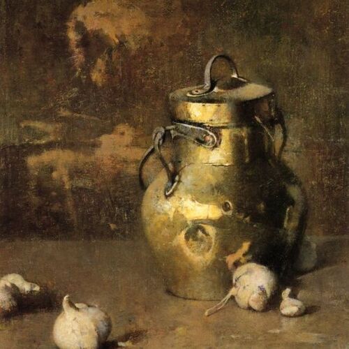 Brass Jar with Onions