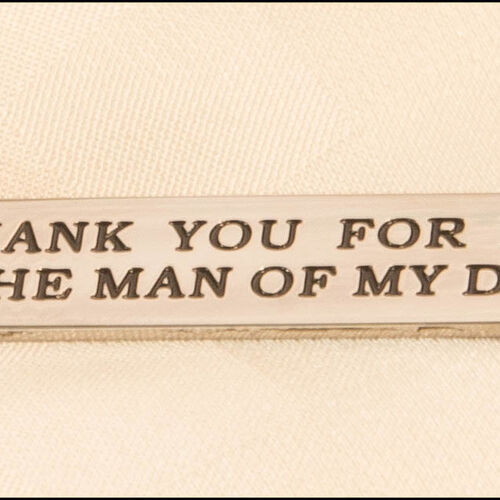 Father of the Groom Engraved Tie Pin