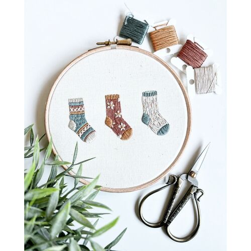 Knitted Socks Embroidery Kit