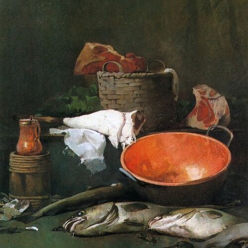 Still-Life with Fish and Copper Bowl