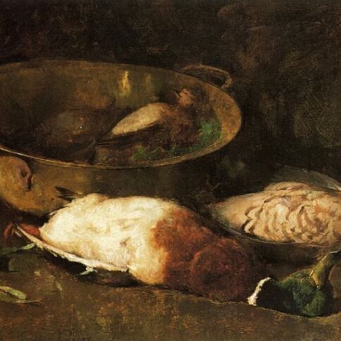 Still-Life with Mallards and Copper Pots
