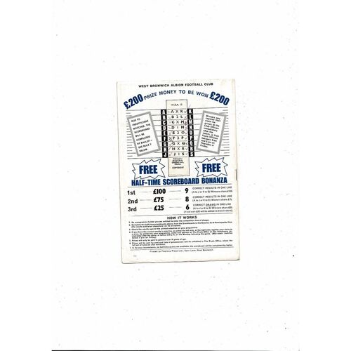 1968/69 Burnley v Swindon Town League Cup Semi Final Replay Football Programme + League Review