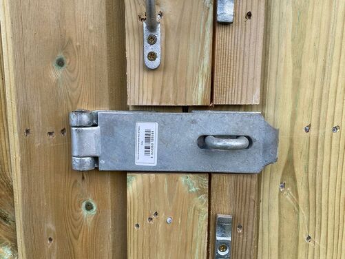 Heavy Duty Lock, Hasp & Handles and Galvanises hinges