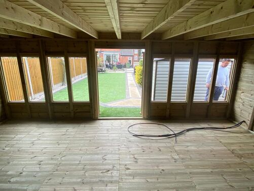 6x2 Frame Work in the Roof