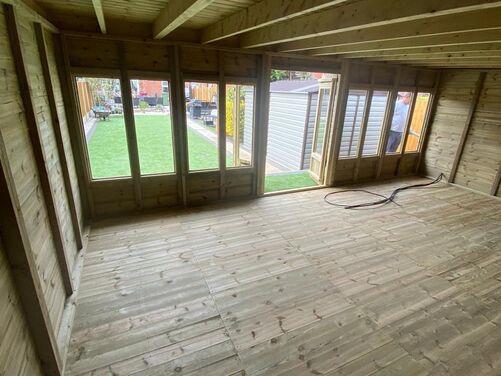 6x2 Frame Work in the Roof