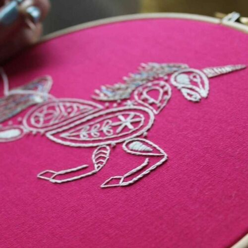 Paraffle Unicorn Embroidery Kit