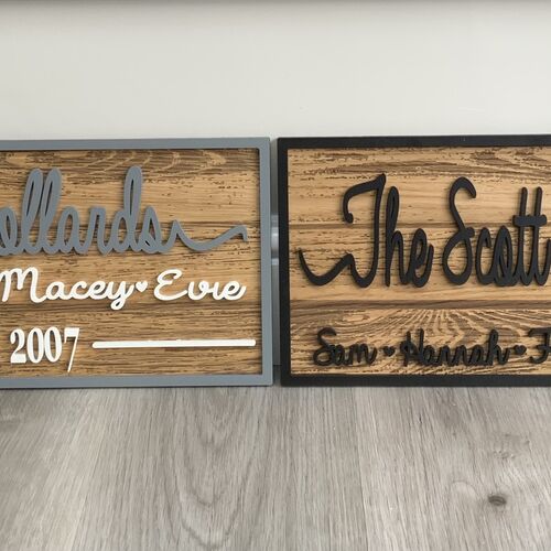 Rustic Wall Decor | Custom Name Sign | Family Name Sign | Mr & Mrs Sign