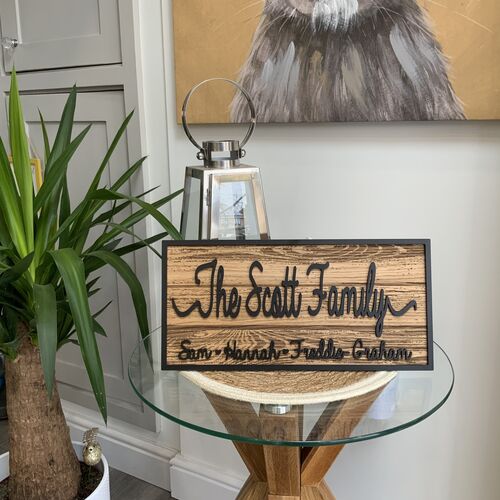 Rustic Wall Decor | Custom Name Sign | Family Name Sign | Mr & Mrs Sign